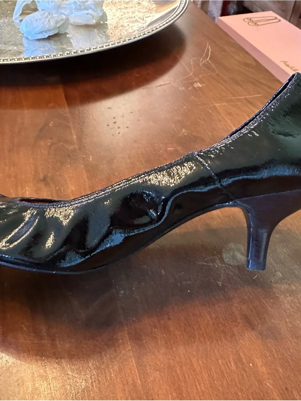 Lanvin Black Patent Leather Women's Ballet Heel